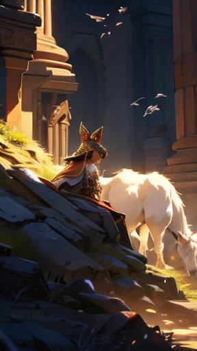 A queen surrounded by bandits