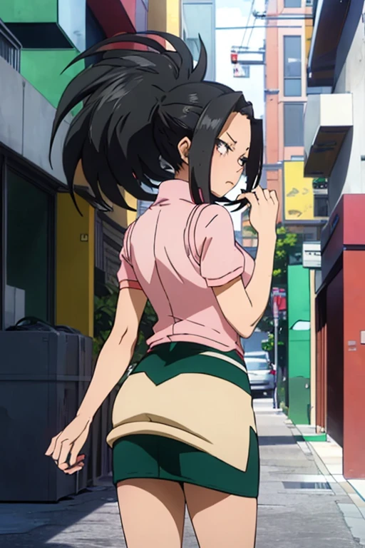 (Best Quality,4K,8K,hight resolution,masutepiece:1.2), Ultra-detailed, (Realistic,photoRealistic,photo-Realistic:1.37), Glasses Girl, chuckle,arms behind back,(Black hair),((Long hair)),sports wear, espadrilles,Beautiful detailed eyes, Beautiful detailed lips, extremely detailed eye and face, long eyelashes, Realistic anime 3D style, Smooth Anime CG Art, Digital rendering by Makoto Shinkai, Moe Anime Art Style, photoRealistic rendering of an anime girl, Shinkai Makoto style, Cute anime girl visuals, Realistic young anime girl, girl fan art, Created by Anime Artist&#39;studio of.