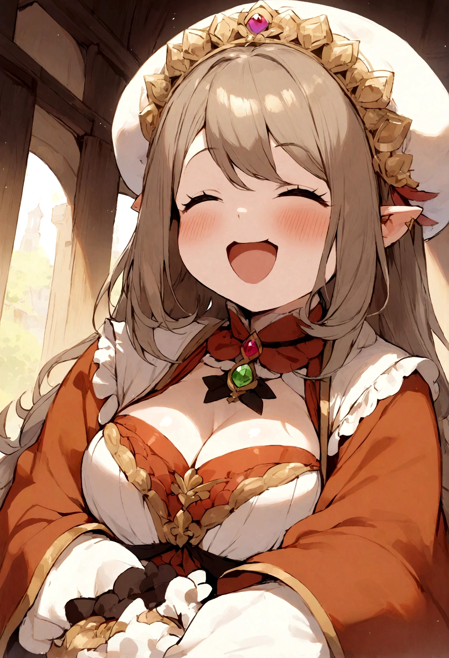 A chubby girl,Con una sonrisa feliz
