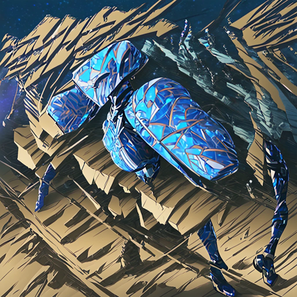 a woman in a futuristic skin-tight cyber armor, action pose with high-tech weapons, star field background, dramatic lighting, photorealistic, cinematic, hyper-detailed, 8k, best quality, realistic, intricate details, masterpiece
