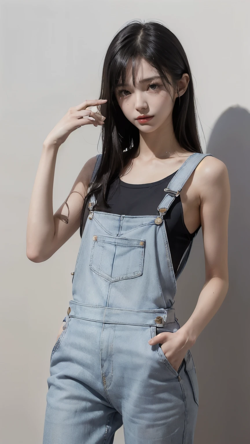 ((In the city:2.0)), ((Backwards:2.0, Point your ass to the camera:2.0, Accentuate your butt:1.8)), ((White overalls:2.0)), (Clothing:2.0, White overalls:2.0, Sleeveless T-shirt:1.8, sneakers:1.5), ((Ranch:2.0)), ((A grin:1.2, Small breasts:1.5, slender:1.5, Small Ass:1.5)), ((Japanese, 1 Girl, 18-year-old, 7 heads, Ideal body proportions, Black Hair, With bangs, Small breasts, Erect nipples, slender, Small Ass, Beautiful feet, Skinny Legs)), Surrealism, Cinematic Lighting, Depth of written boundary, First Person View, Boobs F/1.8, 135mm, Ticker, Mastepiece, Curate, ((Anatomically correct:1.3)), Textured skin, Super Detail, High detail, High quality, Awards, Best Quality, High resolution, 8K