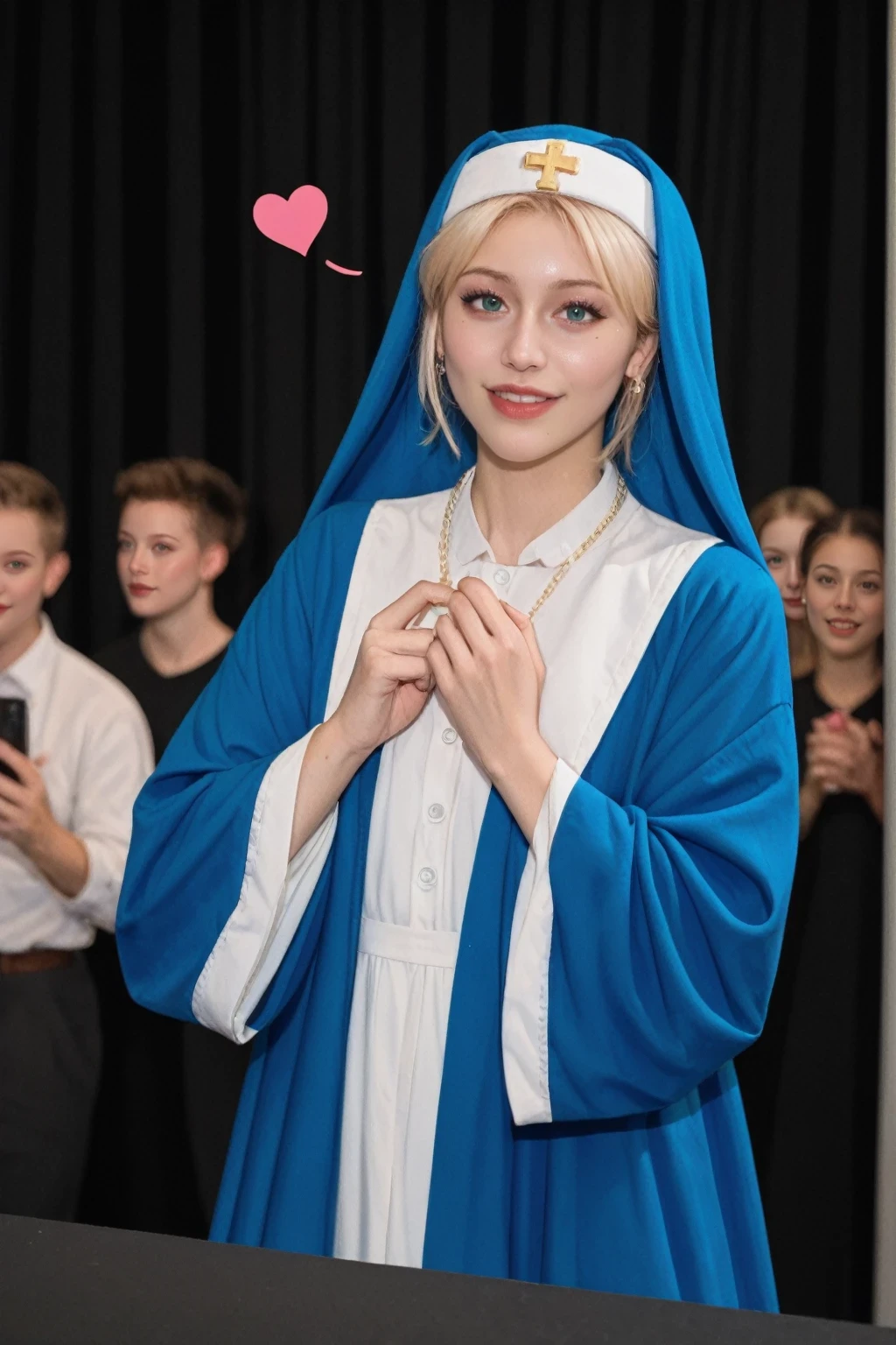 score_9, score_8_up, score_7_up, BREAK,
realistic, Bridget steps onto the stage at a cosplay event, his outfit striking a perfect balance between adorable and seductive. The crowd is enchanted by his playful winks and skillful dance with his yo-yos, capturing hearts with every move.