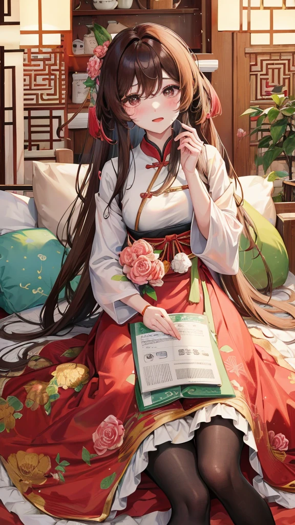绝代夜满月1女China风antiquity姐妹御姐微笑棕发Princess剪麻花辫双丸浅粉红唇, calm, Intellectuals, Zhongfa, Green Student, hairpin, Peach Blossom, Red clothes,masterpiece, best quality, Married woman, aldult, Chinese, China, elder sister, hairpin,Brown hair, Princess,Full of maternal love,purely,blush,Passionate,Mother,Mature,Beautifully,wife,Pantyhose,Shy,happy,Loveable,发hairpin,Double tail,antiquity