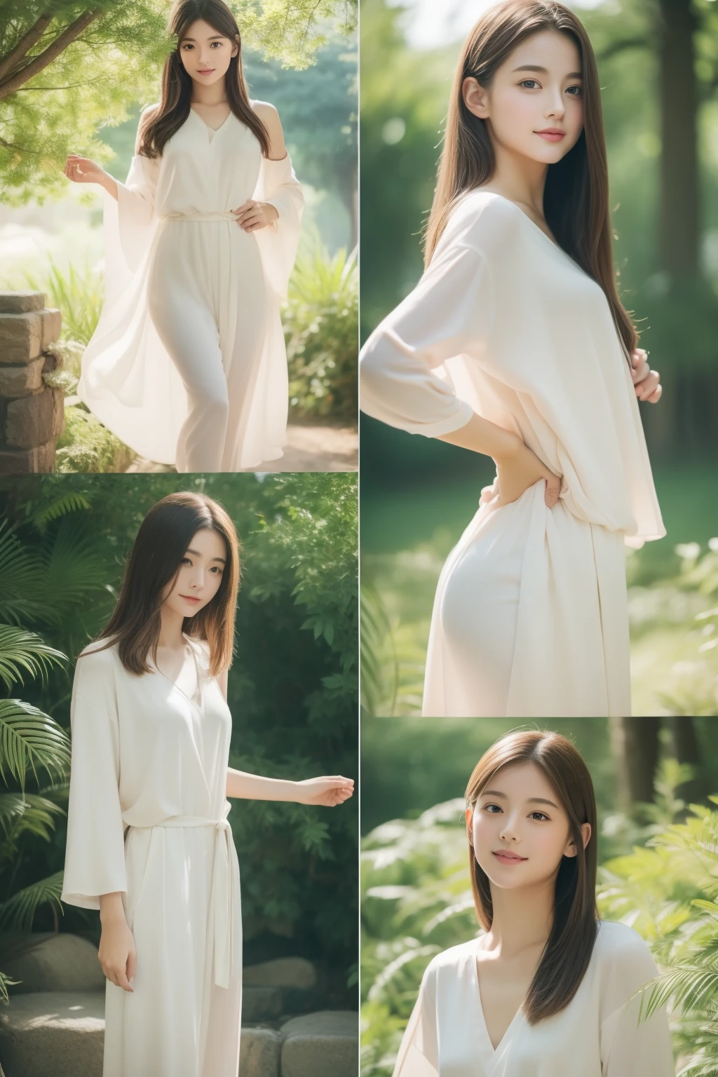 (masterpiece、high-level image quality、best art)、white flame、youthfulness、Young Japan、twilight、perfect anatomia、Beautiful limbs、love、Dreaminess、Image Video、Refreshing breeze、soft sunlight、Sunny slope、
