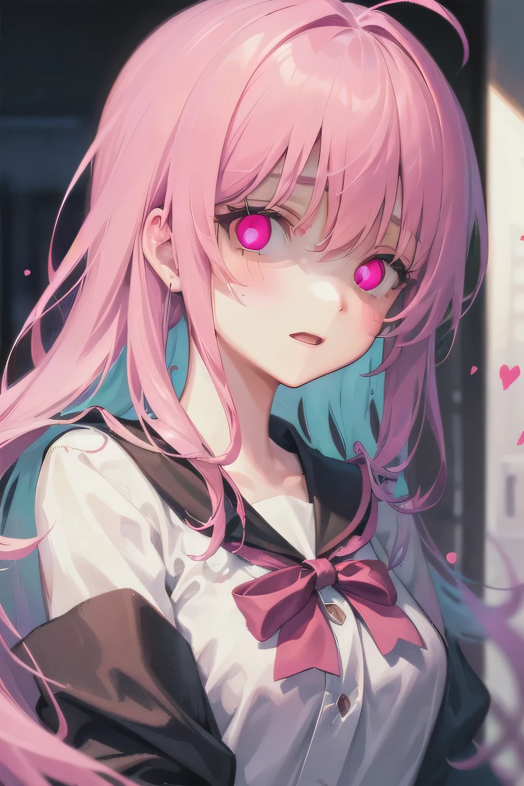 (Tabletop:1.0), (highest quality:1.4), (High resolution:1.2), From the side,Sharp contours,  boyish, highest quality, masterpiece,Glasses,Voice of the Heart,yandere,Browsing Caution,nude,facial,Excessive ,Chest to chest,Upper Body,Ecstasy,saliva,blush,Heterochromia iridis,Colorful Hair