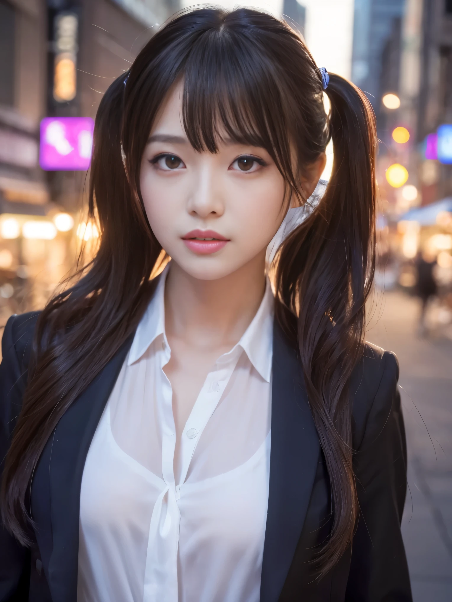 {{Browsing Caution}},((highest quality、In 8K、masterpiece:1.1))、Fisheye Lens 、1 female、Translucent white skin、Delicate and beautiful skin、Human-like skin、Realistic texture、Twin tails、Tie your hair on both sides、複雑な色hair、Complex hairstyles、Gloss々hair、The bangs are cute、Cut the front hair evenly、Bangs Bangs、tie hair to the side、2 Blocks、Cut hair、hair length to the ears,、With both ears out、Looking into the camera、Looking at the camera、Lift your chin a little、Big double eyes、Very delicate eyes、a little bit 、My eyes are moist、Highly detailed face、Keep your face firm、Face when you wake up、Sleepy face、Lips with attention to detail、Thick lips、Slender body,Covered erect nipples,Glossのある肌,Take a full body photo、A feminine, toned body、Disheveled clothes、Her clothes are messy and erotic.、Draw the whole landscape、Please comb your hair、Detailed design、The world is a skyscraper、Shining World、The world in a kaleidoscope、Dark World、Night World、私n the darkness、Neon Street、City of night、The city is shining with neon lights、The background is blurred and beautiful、