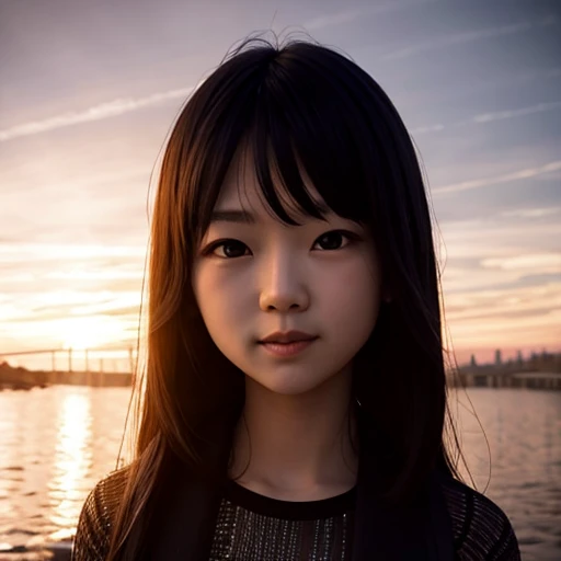 18yo girl in RED Tube-Top dress Stroll along evening Harbor, (Acutance:0.85), ZoomLayer, Masterpiece of 8K Ultra-detailed, (VolumetricLighting), , (RAW Photo-realistic:1.37), (Close-up:1.38), (Sunseting colorful sky) (Dazzling bokeh:1.32), { (Golden ray illuminating face) | (Photon Particles:0.75) | (Gust of wind:1.4) } . (((Extremely detailed NOGIZAKA face variation))), perfect anatomy, Childish, CaptivatingGaze, Elaborate detailed Eyes with (Sparkling Highlights:1.28), (Long Eyelashes with Volume:0.8)、Glossy RED Lips with beautiful details, Coquettish Tongue, Rosy Cheeks, (Detailed Flawless Skin with glowing DowneyHair, Radiant PearlSkin with Transparency) , Shiny SilkyHair, Random Solid HairColor. { (joyful expressions) | (:d) }, (Large eyes:-1, Tree:-1).
