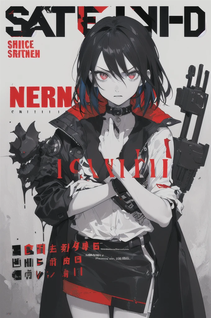 ((((dramatic))), (((gritty))), (((intense))) film poster featuring a young woman as the central character. She stands confidently in the center of the poster, wearing a stylish and edgy outfit, with a determined expression on her face. The background is dark and gritty, with a sense of danger and intensity. The text is bold and attention-grabbing, with a catchy tagline that adds to the overall feeling of drama and excitement. The color palette is mainly dark with splashes of vibrant colors, giving the poster a dynamic and visually striking appearance,tachi-e
(magazine:1.3), (cover-style:1.3), fashionable, woman, vibrant, outfit, posing, front, colorful, dynamic, background, elements, confident, expression, holding, statement, accessory, majestic, coiled, around, touch, scene, text, cover, bold, attention-grabbing, title, stylish, font, catchy, headline, larger, striking, modern, trendy, focus, fashion,