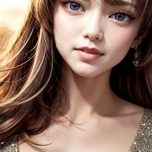 KAWAII girl in RED Tube-Top dress Stroll along evening Harbor, (Acutance:0.85) ZoomLayer, Masterpiece of 8K Ultra-detailed, (VolumetricLighting), (RAW Photo-realistic:1.37), (Close-up:1.38), (Sunseting colorful sky) (Dazzling bokeh:1.32), { (Golden ray illuminating face) | (Photon Particles:0.95) | (Fluttering Hair in wind:1.4) } . BREAK (((Extremely detailed NOGIZAKA face))), perfect anatomy, Childish, CaptivatingGaze, Elaborate detailed Eyes with (Sparkling Highlights:1.28), (Voluminous Long Eyelashes:0.88)、Glossy RED Lips with beautiful details, Coquettish Tongue, Rosy Cheeks, (Detailed Flawless Skin with glowing DowneyHair, Radiant PearlSkin with Transparency) , Shiny SilkyHair, Random Solid HairColor. { (joyful expressions) | (:d) }, (Large eyes:-1, Tree:-1).
