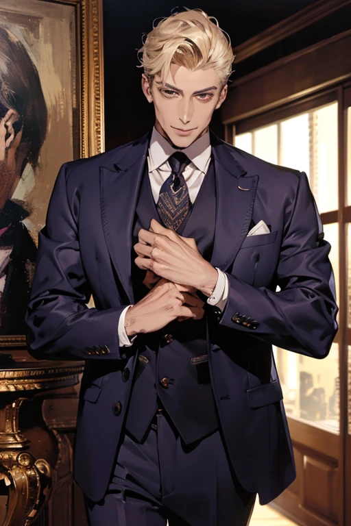 (highres:1.2),handsome man in elegant suit,stylish guy in professional attire,confident man in formal office clothes,chic and sophisticated man in business suit,charming gentleman with impeccable style,fashionable male model in tailored suit,attractive male executive with a commanding presence,smartly dressed man with irresistible charm,exquisitely dressed man in a designer suit,dapper man looking sharp in formal attire, sophisticated businessman exuding confidence,successful entrepreneur in stylish office wear,well-groomed man radiating elegance and power,classy man with a captivating aura of authority,modern gentleman commanding attention in a suit,professional man exuding charisma and charm,gorgeous guy in a tailored suit,oozing confidence and style,confident and polished man in a formal ensemble,suave and debonair man with an air of sophistication,distinguished man showing impeccable taste and class,impossibly handsome man with a killer smile,(portrait:1.2),(realistic:1.37),(bokeh,vivid colors,studio lighting),(sharp focus),(medium:1.1)