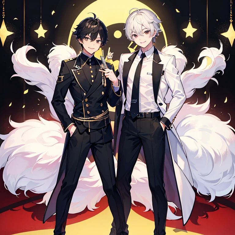 Man IKEMEN fullbody smile black-eyes Goodlookingguy