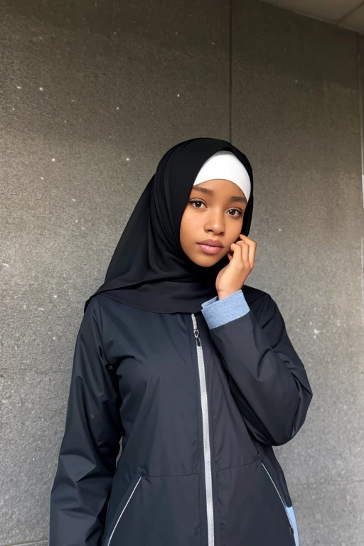 Negroid、female、Hijab