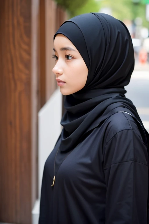 Negroid、female、Hijab