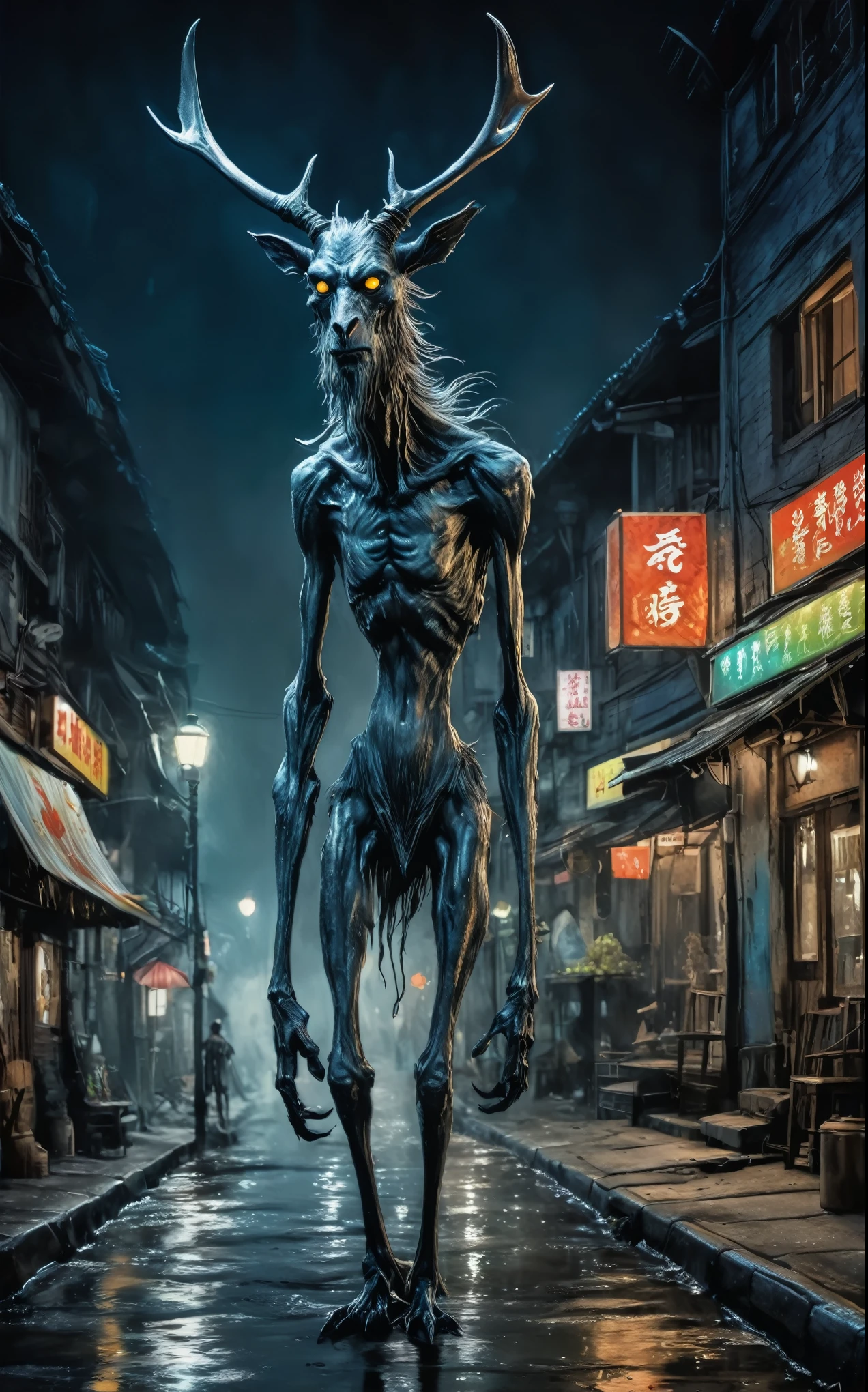 full body length shot,very old beggar graphite Manganite sparas, wants eat,survival in criminal city of future,Cinematic,soft colors, Technicolor,natural skin textures, hyper realism, hyper detailed,Extremely detailed,High contrast,Masterpiece,Realistic,Ultra Detailed, intricate details,realistic humid leather,extremly intricate,Epic Realistic, cinematic style,irina yermolova,high contrast,hdr,extremely detailed, [deep night landscape],masterpiece,intricate details,faded,eyes extremely detailed, high detailed eyes,16k resolution,RAW,retina, Nikon Z9,China,Songbird,orc,Li River in Guangxi Zhuang of China,tkt style, Pisces, pointed ears，perfect, Elf，transition between two art styles, Ink painting to photorealism, Double contact, X-ray, Creative, vivid light, masterpiece, fantasy, Abstract, Surrealism, super detailed, high resolution, stop:35;wendigo,Edward Hopper,Studio Ghibli Genshin Impact