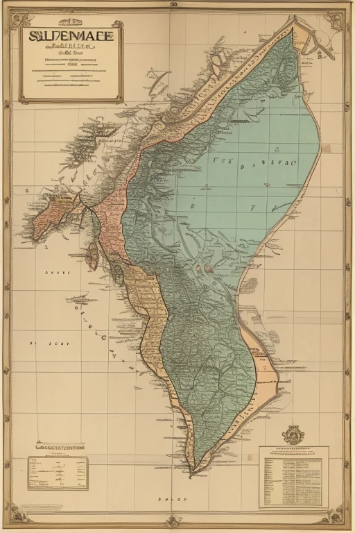 Map of Malay Sultanate with old style