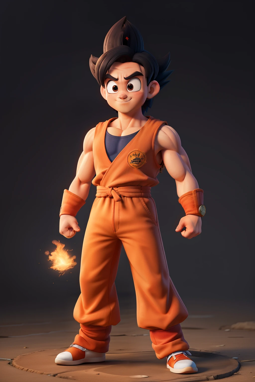 Goku se transformando
