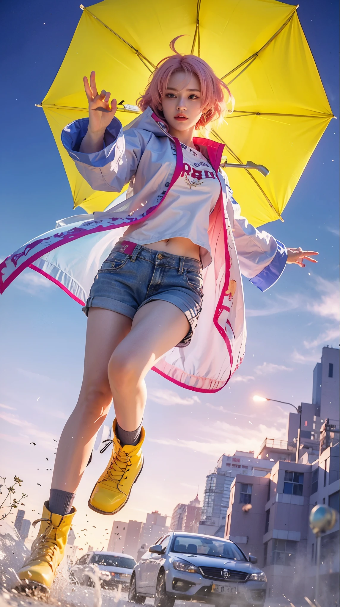 a close up of a 4 girls ,pink hair , big booobs , shadowbringers cinematic, 4 k detail fantasy, a beautiful fantasy empress, game cg, xianxia fantasy, xianxia hero, 2. 5 d cgi anime fantasy artwork, cinematic goddess close shot, ruan jia and artgerm, wow 4 k detail fantasy, hyperdetailed fantasy character