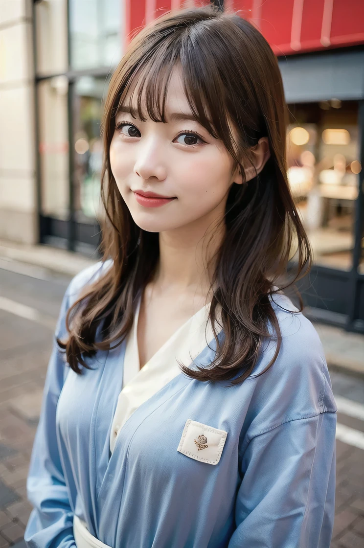 (8k, Raw photo, highest quality、masterpiece:1.2), (Realistic、Photorealistic:1.37), Ultra-detailed, A high resolution, 1 girl, Seeing the viewer, beautifully detailed face、Laughter、narrow, (Slim waist) :1.3)、Beautifully detailed skin、Skin Texture、Floating Hair、Professional Lighting、Human whole body、Long Hair、 Floral Yukata, On the street, Soft cream