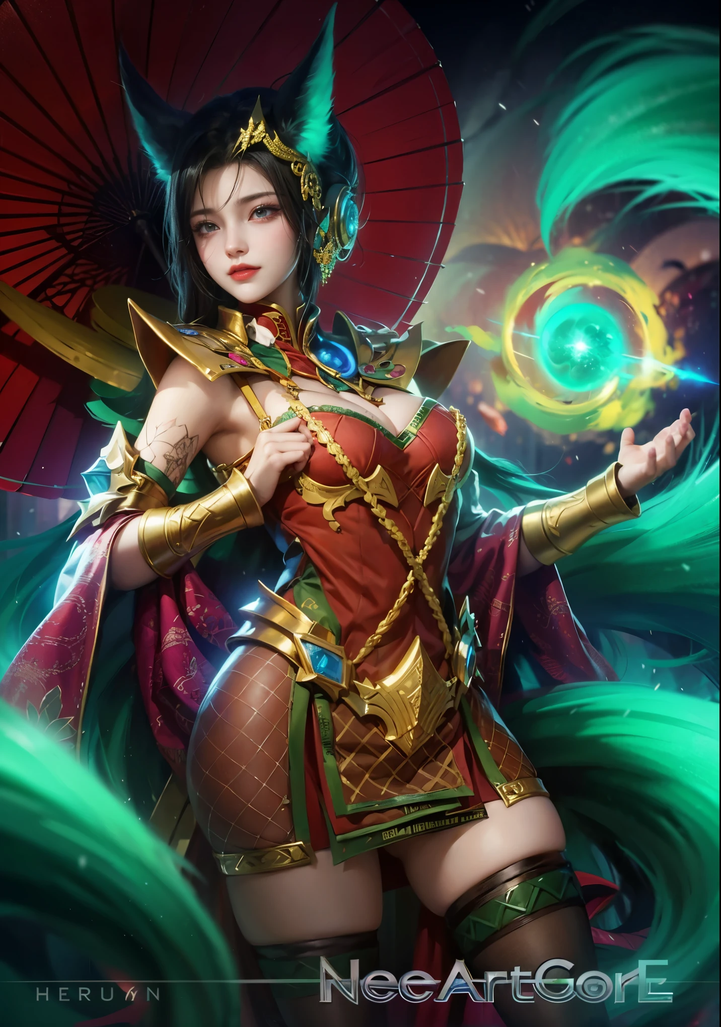 a close up of a woman wearing a red hood like a ruby ​​wearing a patch over one eye, shadowbringers cinematic, 4 k detail fantasy, a beautiful fantasy empress, game cg, xianxia fantasy, xianxia hero, 2. 5 d cgi anime fantasy artwork, cinematic goddess close shot, ruan jia and artgerm, wow 4 k detail fantasy, hyperdetailed fantasy character, smile beautifull.