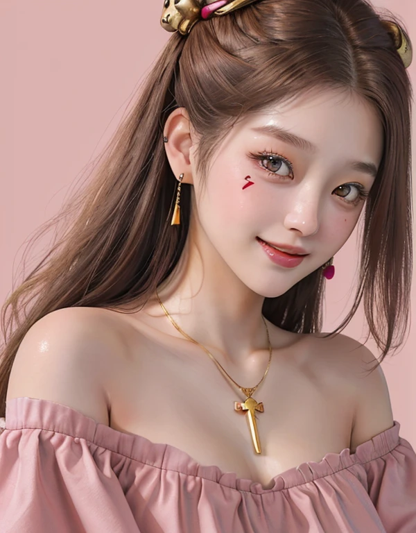 最high quality, masterpiece, High resolution, One girl,China dress,hair ornaments,necklace, jewelry,Beautiful Face,On top of that_body, Tyndall effect,Realistic, Dark studio, Rim Light, Two-tone lighting,(Skin with attention to detail:1.2), 8k uhd, Digital SLR, Soft lighting, high quality, Volumetric lighting, Frank, photograph, High resolution, 4K, 8k, Bokeh, Pink Hair, nude,