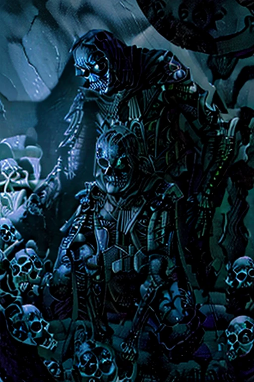 (realistic illustration:1.3),((dark fantasy:1.4)),Shadow knight. ((black skull face:1.3)), Hooded shadow wraith in black battle armor, (glowing violet eyes:1.2), (cross pendant:1.3). brandishing black great sword in purple flames. masterpiece