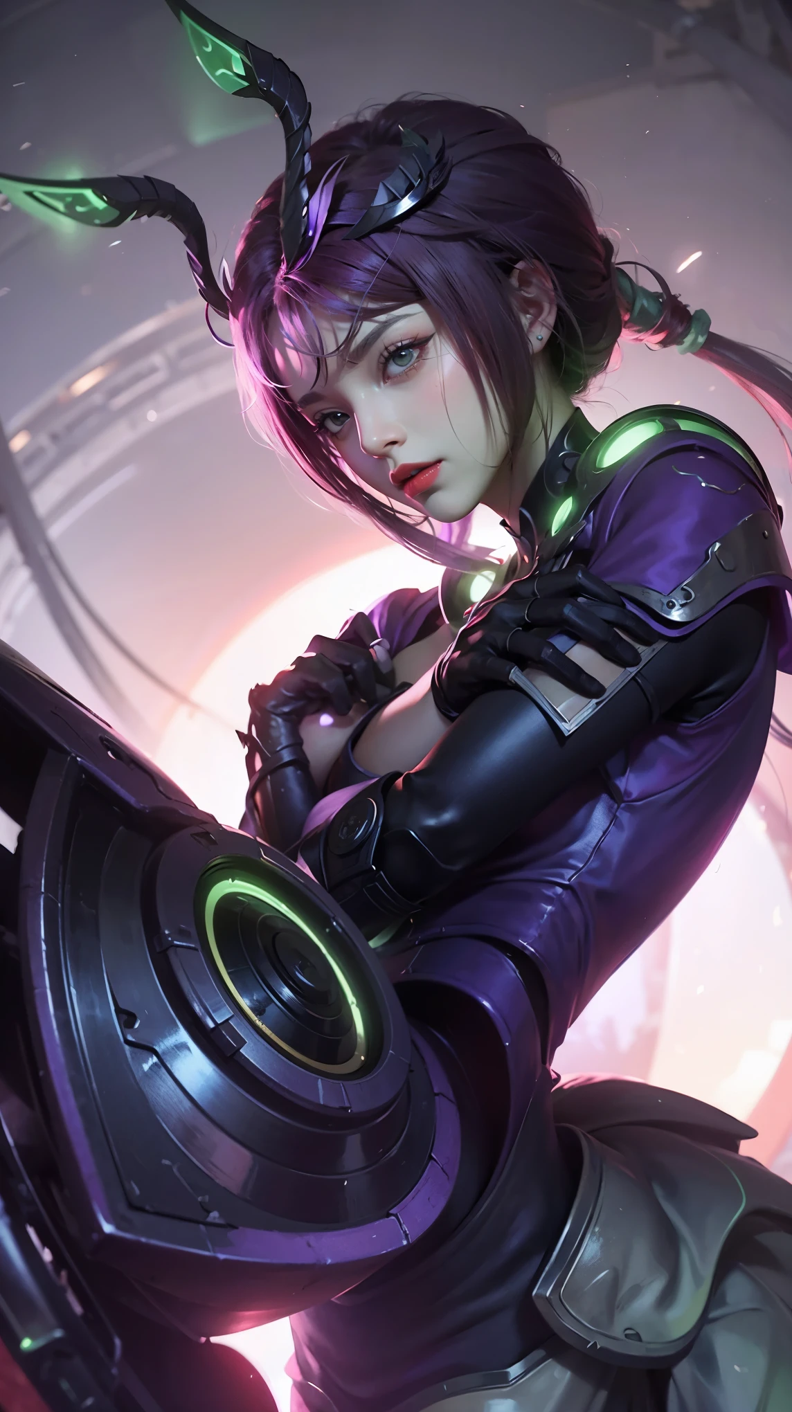 a close up of a woman (black swan) red hair and skin, yellow and blue eyes, big booobs ,  shadowbringers cinematic, 4 k detail fantasy, a beautiful fantasy empress, game cg, xianxia fantasy, xianxia hero, 2. 5 d cgi anime fantasy artwork, cinematic goddess close shot, ruan jia and artgerm, wow 4 k detail fantasy, hyperdetailed fantasy character