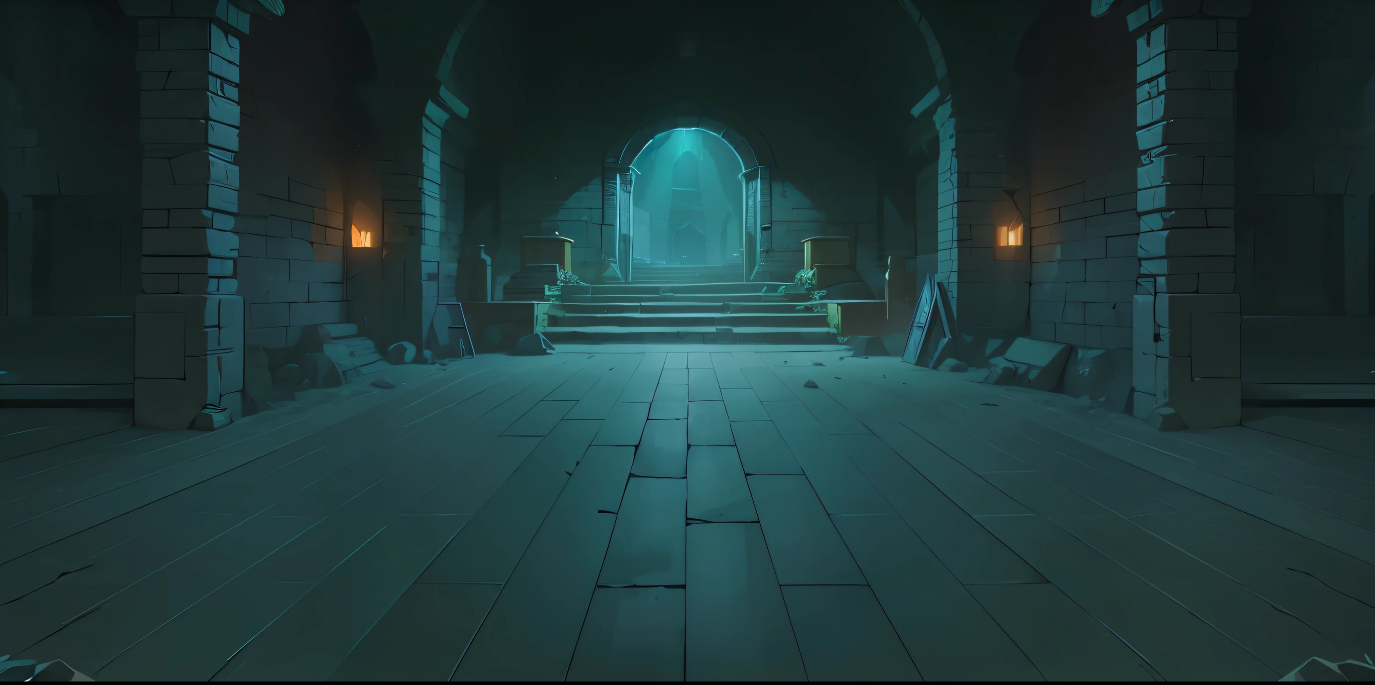 The overall picture is pure，Broken ground，Clean picture，dungeon scene，Clean and flat ground，Vertical Image，Cartoon，Isometric 2D Game Art， masterpiece， Super detailed good quality