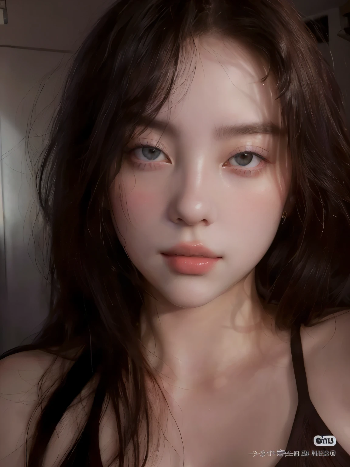a close up of a woman with long hair wearing a brown top, realistic. cheng yi, 🤤 girl portrait, extremely beautiful face, beautiful aesthetic face, beautiful realistic face, photorealistic beautiful face, realistic beautiful face, kawaii realistic portrait, perfect face ), pale round face, girl cute-fine-face, inspired by Yanjun Cheng, accurate ultra realistic faces