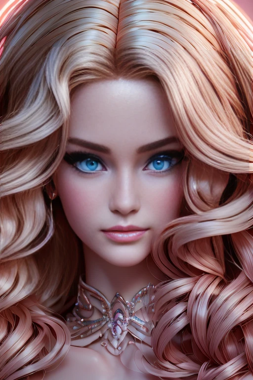 a beautiful sexy barbie doll, intricate detailed face, perfect porcelain skin, long blonde hair, stunning blue eyes, full luscious lips, slender feminine figure, wearing a tight pink dress, seductive pose, highly detailed, photorealistic, 8k, dramatic studio lighting, cinematic, elegant, erotic, sensual