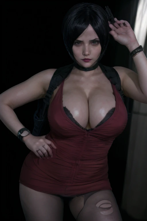 Sheva alomar big   resident evil5 Surrealism, 8k, super detail, UHD, masterpiece, accurate, anatomically correct, high details, high quality, best quality, highres cara perfeta