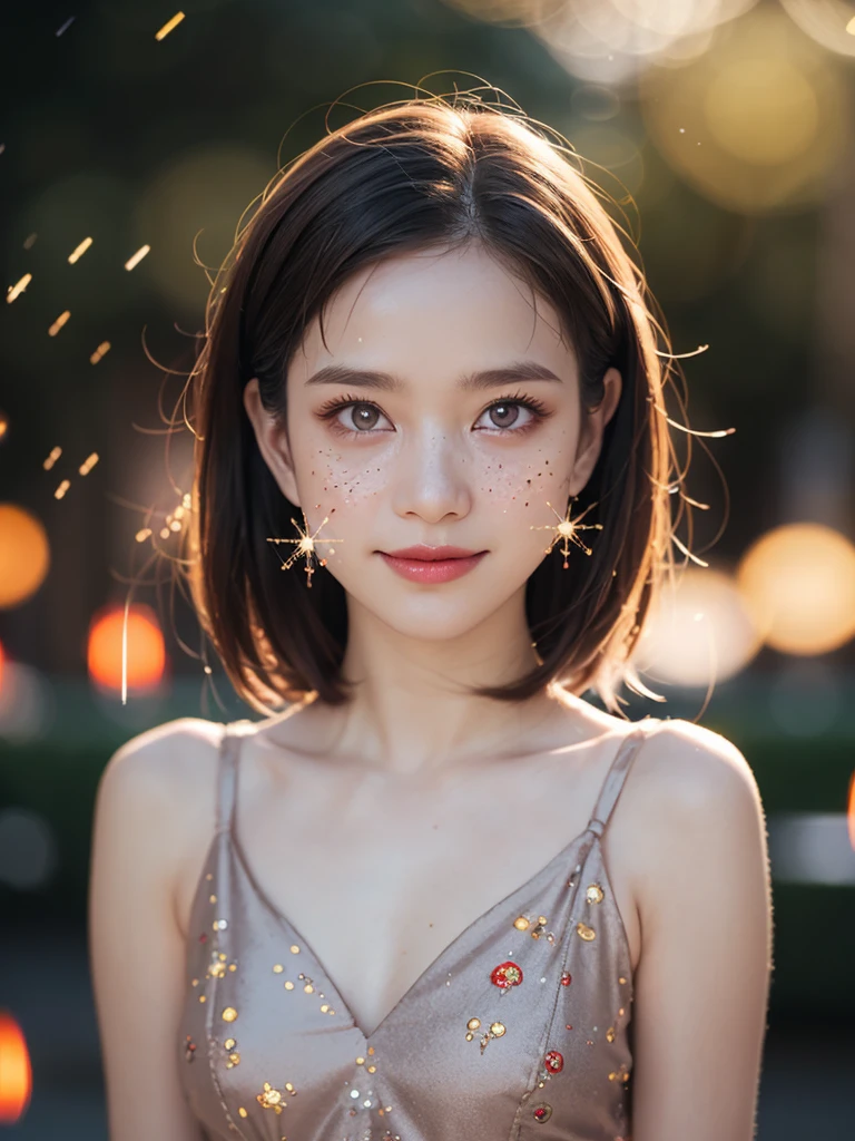 (masterpiece, best quality:1.2), (8k uhd, 16k, 32k, ultra high res), (photorealistic:1.37), (RAW photo), ultimate-realistic, ultimate-realistic details, ultimate-realistic texture, ultimate-intricate details, ultimate-realistic lighting, ultimate-realistic shadow, japanese girl, 24yo, ultimate-cute face, ultimate-RAW skin, ultimate-eyes, a colorful festival of lanterns background, beautiful androgynous, lace and velvet dress, beautiful face, beautiful legs, light orange eyes, very happy face, full body, colorful colors, detailed background beautiful, 7-eleven store, night vibe, Atmosphere like Kyoto Animation, luminism, three dimensional effect, playful body manipulations, smile, gaze into the camera, Whimsical lighting, Enchanted ambiance, Ethereal glow, Silent Luminescence, Whispering Silent, Iridescent Encounter, pixie dust glittering, vibrant background, night sky, full body, (((rule of thirds))), (bokeh:2), backlight, long exposure:2, film grain, Hasselblad X2D 100C + XCD 2,5/25V, F/1.8, (cinematic still:1.2), freckles, 35mm photograph, film, bokeh, professional, 4k, highly detailed, perfect fingers ,Extremely Realistic, UHD,