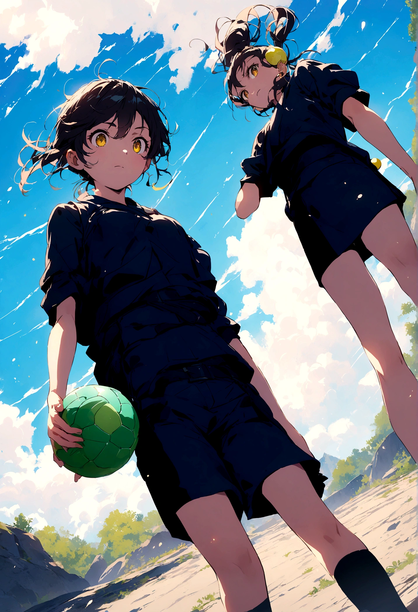 Change the color of the ball、Yellow ball