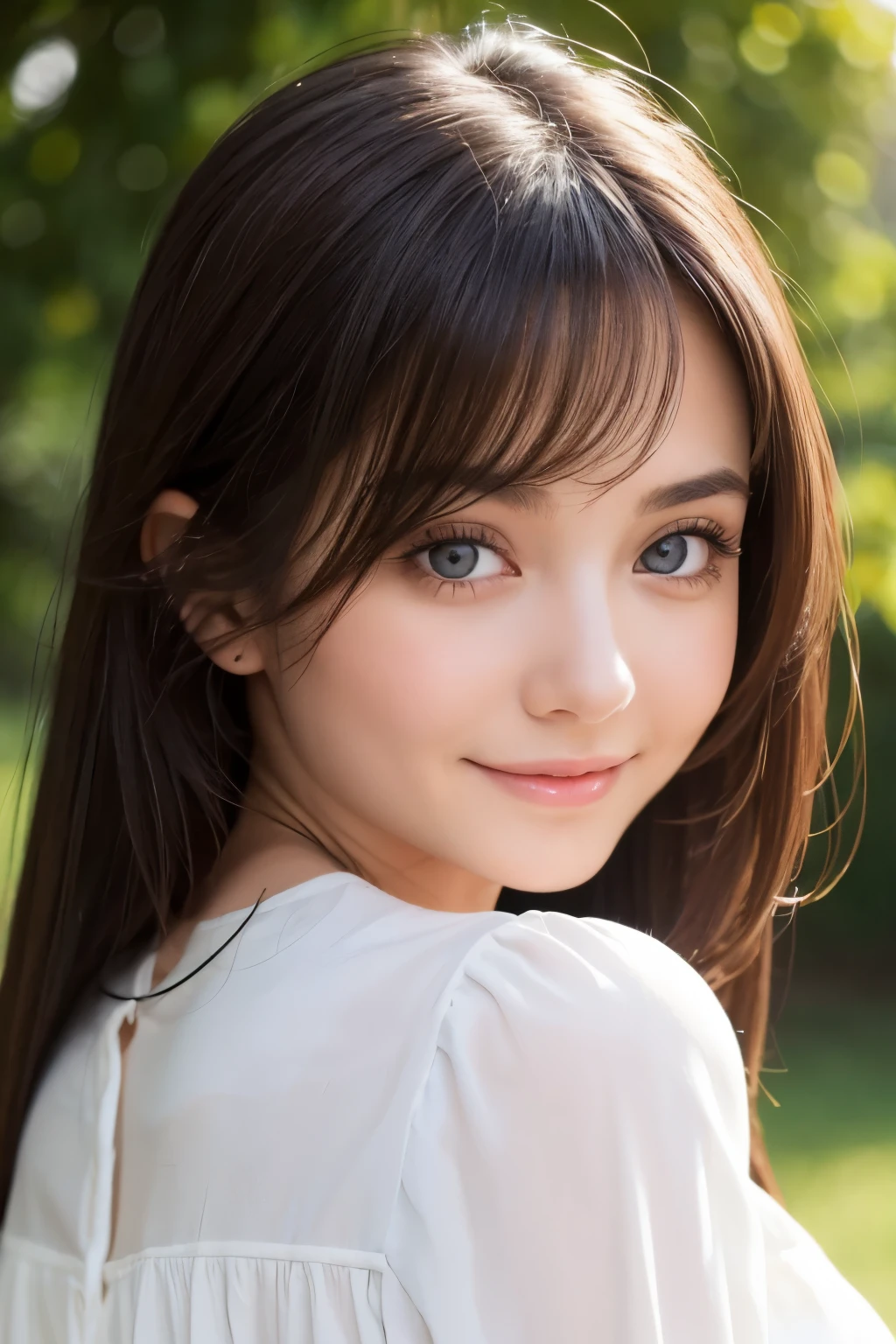 Italian、French、smile、woman、young、Shining eyes、Big eyes、Beauty、beautiful、Transparent black、camisole、
