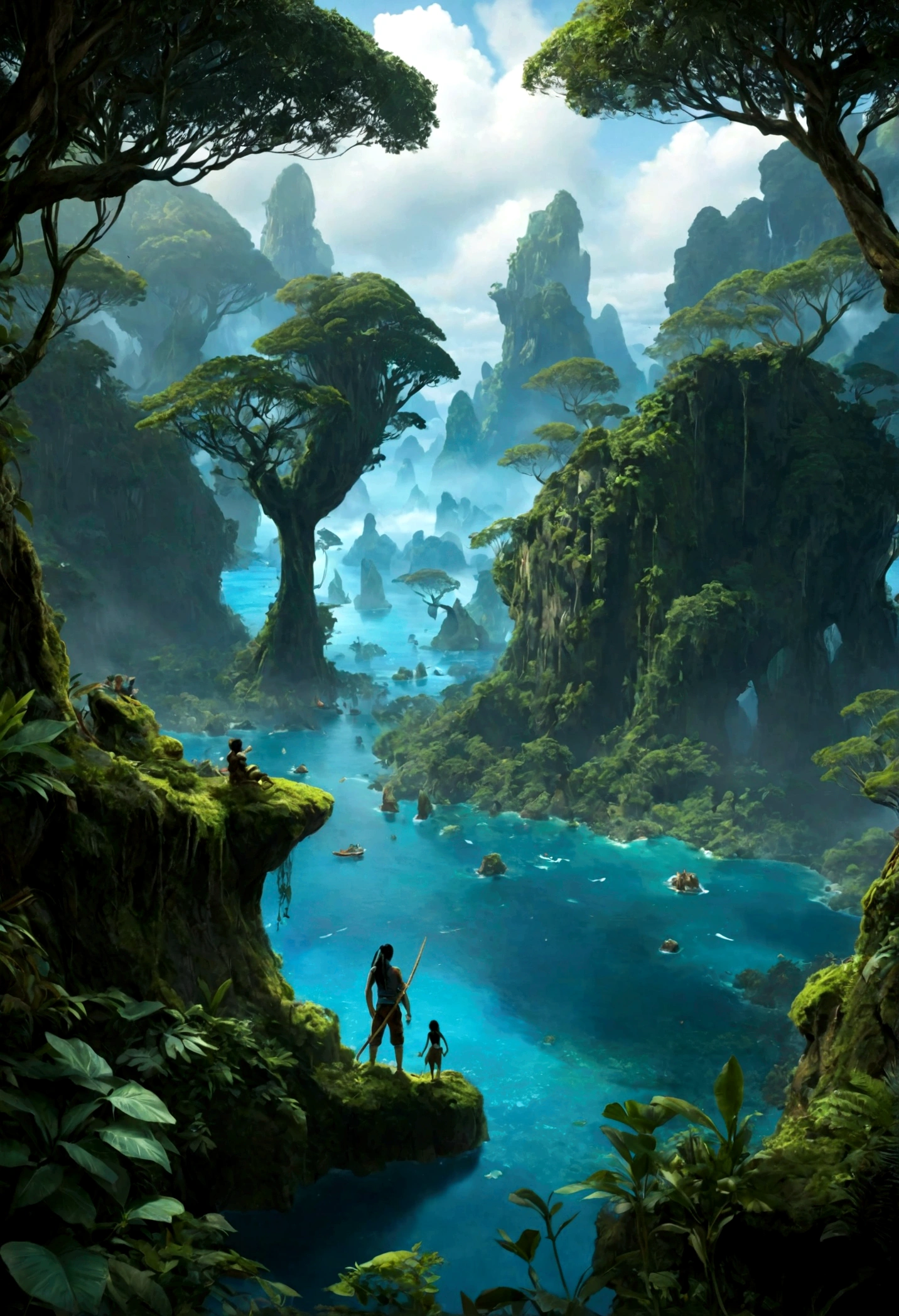 make the forest and sea like from the movie Avatar