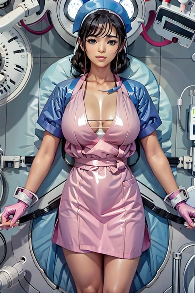 nurse uniform,hospital, latex nurse suit,nurses,busty,elbow gloves,labcoat,black hair woman,grey eyes , gigantic ,medical instruments,asian nurse,two nurses,speculum,examination room,oversize ,big ass ,strap on, lay on table ,legs spreaded,giving birth,gyno chair , dentist,Milf,latex,pink uniform,oversize breasts