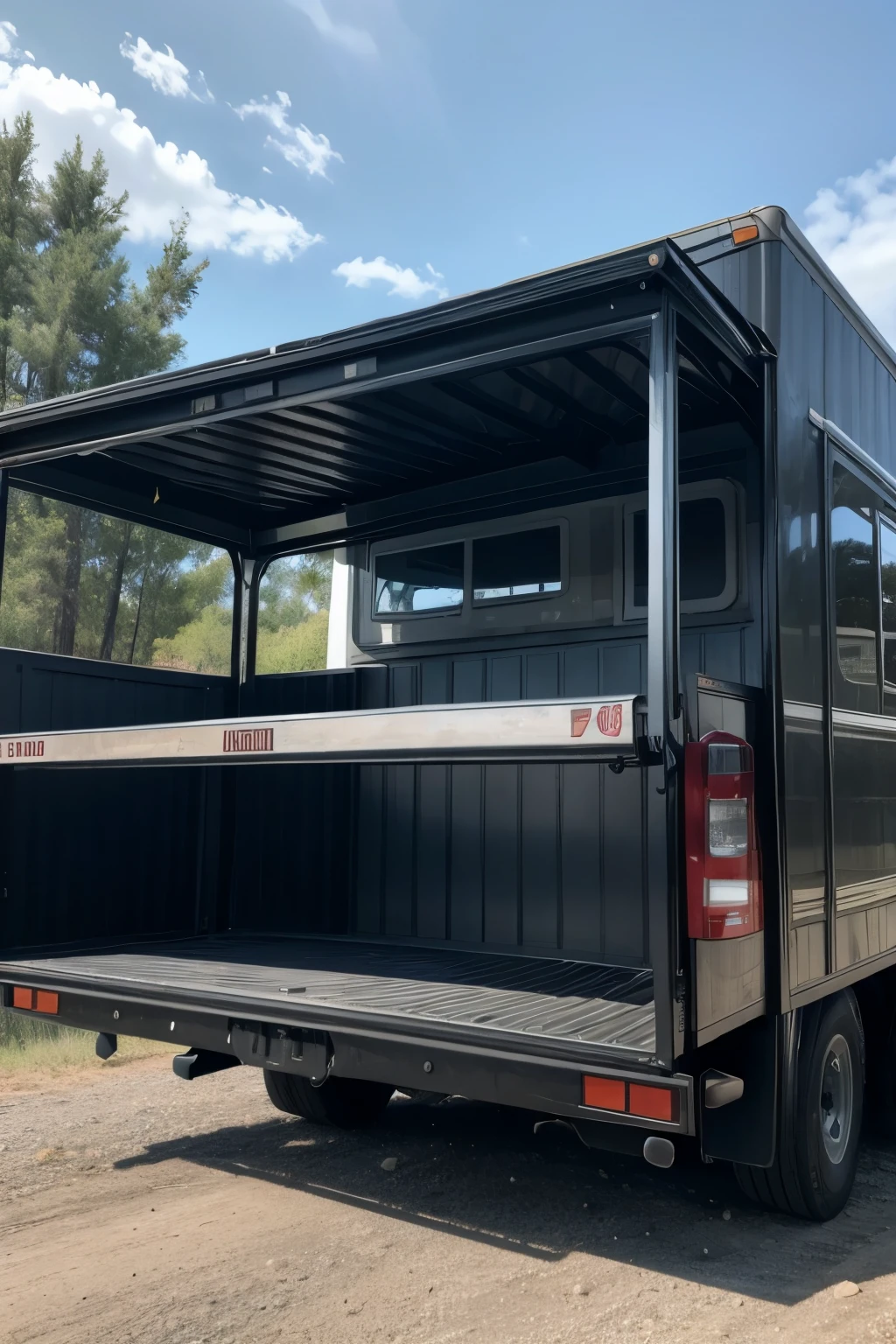 truck, cabin with hood, rigid chassis, teto baixo, 6x2 traction,