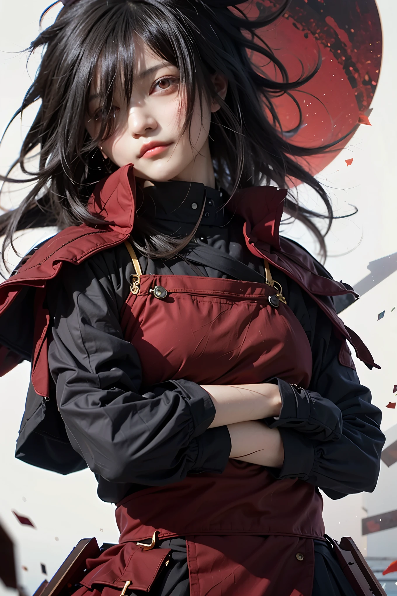 1girl, madoka, long hair, black hair, 8k, realistic, ultra detail, 70mm lens,