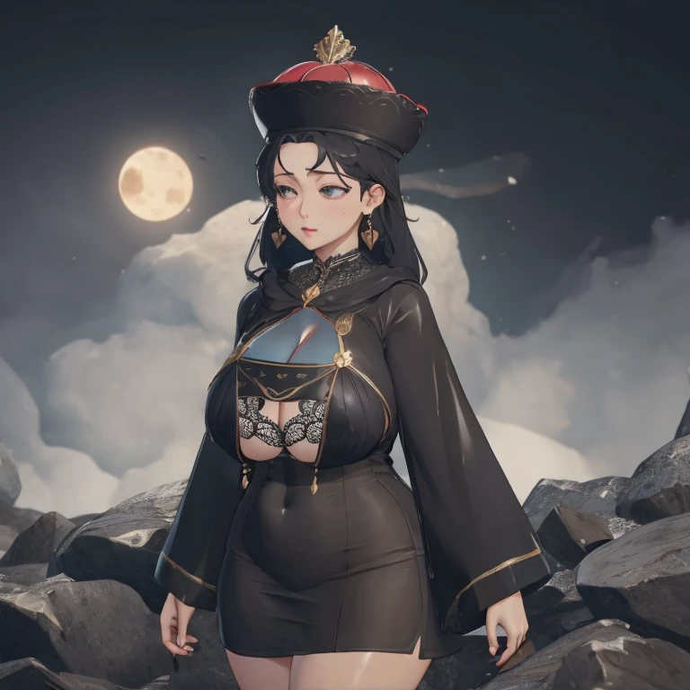 ,(Huge teardrop chest, Huge cleavage:1.2)Perfect body