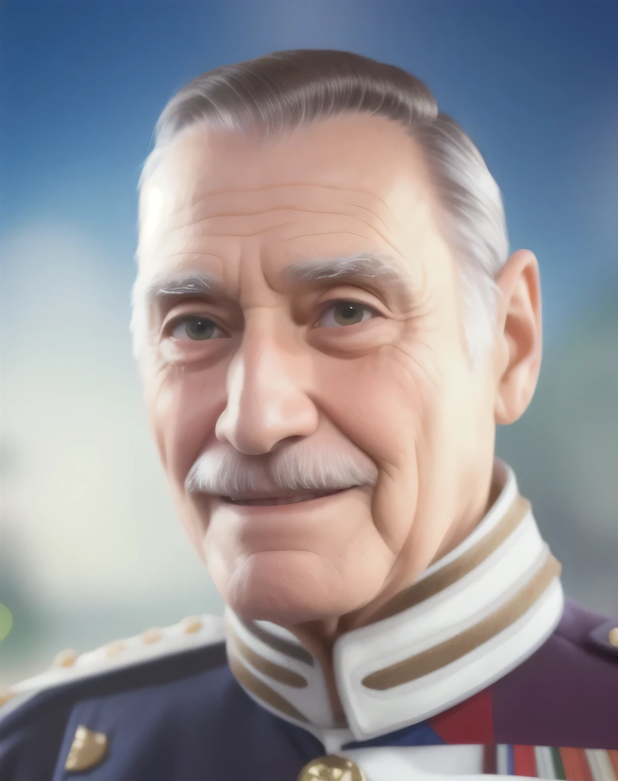  Hombre,  ,he is 90 years old ,arrugas tiene frente , 