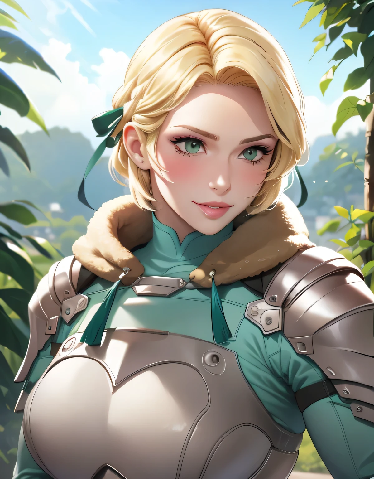 warIngrid, warIngrid, short hair, hair ribbons, shoulder armor, armor, breastplate 2.0, breastplate 2.0, underbust 2.0, green coat, fur trim, vambraces, blue gloves, green cape, (masterpiece, best quality, ultra-detailed), realistic style, very close up shot 2.0, garden 2.0, garden 2.0, looking at viewer 2.0, blushing, face shot 2.0, perfect eyes, cute nose, very sexy smile 2.0, very luscious lips 2.0, face shot 2.0, very heavy eyeshadow 2.0, very heavy makeup 2.0, round face, very thick lips 2.0, very glossy lips 2.0, very pouty lips 2.0, shiny skin, lustrous skin 2.0, incredibly pretty 2.0, incredibly beautiful 2.0, very athletic 2.0, beefcake 2.0, bodybuilder 2.0, fitness model 2.0, very sexy 2.0, very sexy smile 2.0, very luscious lips 2.0, face shot 2.0, very heavy eyeshadow 2.0, very heavy makeup 2.0, round face, very thick lips 2.0, very glossy lips 2.0, very pouty lips 2.0, shiny skin 2.0, lustrous skin 2.0, incredibly pretty 2.0, incredibly beautiful 2.0, very athletic 2.0, beefcake 2.0, bodybuilder 2.0, fitness model 2.0, very sexy 2.0, very sexy smile 2.0, very luscious lips 2.0, face shot 2.0, very heavy eyeshadow 2.0, very heavy makeup 2.0, round face, very thick lips 2.0, very glossy lips 2.0, very pouty lips 2.0, shiny skin 2.0, lustrous skin 2.0, incredibly pretty 2.0, incredibly beautiful 2.0, very athletic 2.0, beefcake 2.0, bodybuilder 2.0, fitness model 2.0, very sexy 2.0, amazon 2.0, amazon 2.0, amazon 2.0, amazon 2.0, incredibly muscular 2.0, incredibly muscular 2.0, incredibly muscular 2.0, incredibly muscular 2.0, very thick 2.0, very thick 2.0, very thick 2.0, very thick 2.0, muscle mommy 2.0, muscle mommy 2.0, muscle mommy 2.0, muscle mommy 2.0, motherly 2.0, mature female 2.0, motherly 2.0, mature female 2.0, motherly 2.0, mature female 2.0, very close up shot 2.0, face shot 2.0, very close up shot 2.0, face shot 2.0, very close up shot 2.0, face shot 2.0, face shot 2.0, face shot 2.0, very close up shot 2.0, face shot 2.0,