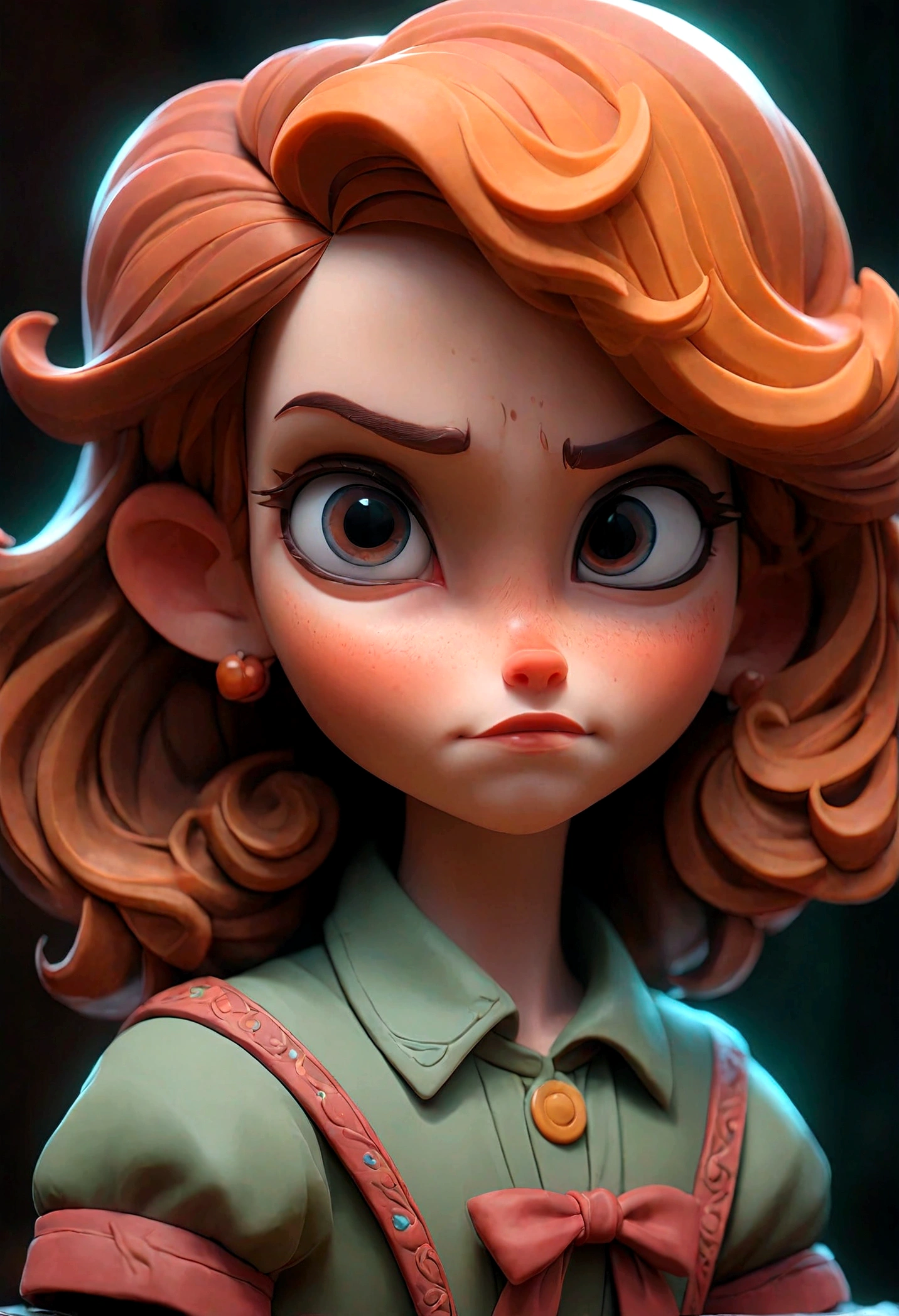 3D, masterpiece, best quality,1Portrait of a girl