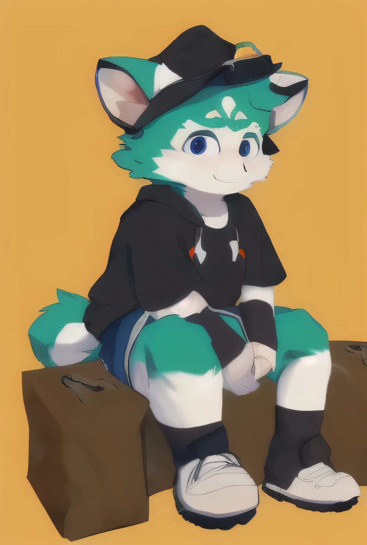 score_9, score_8_up, score_7_up, score_6_up, rating_safe, (source_furry), full-length portrait, anthro male BoykisserFur, :3, (white fur:1.6), (monotone fur:1.6),