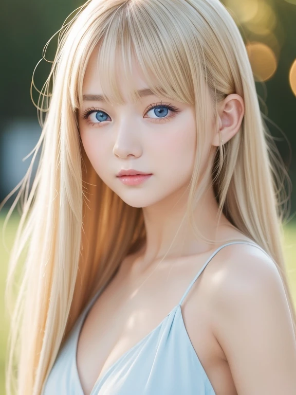 beautiful young skin with a crisp sheen,、Her hair gets in the way of her pretty face、20 years old cute sexy little beautiful face、Baby Face、Golden straight thin hair dancing in front of a cute beautiful face、Long, silky bangs that cover cute eyes、Sexy pale light blue eyes, Sexy face hiding hair、Super long, Beautiful straight natural blonde hair、White beautiful skin、Shining Cheeks、Sexy and cute young woman