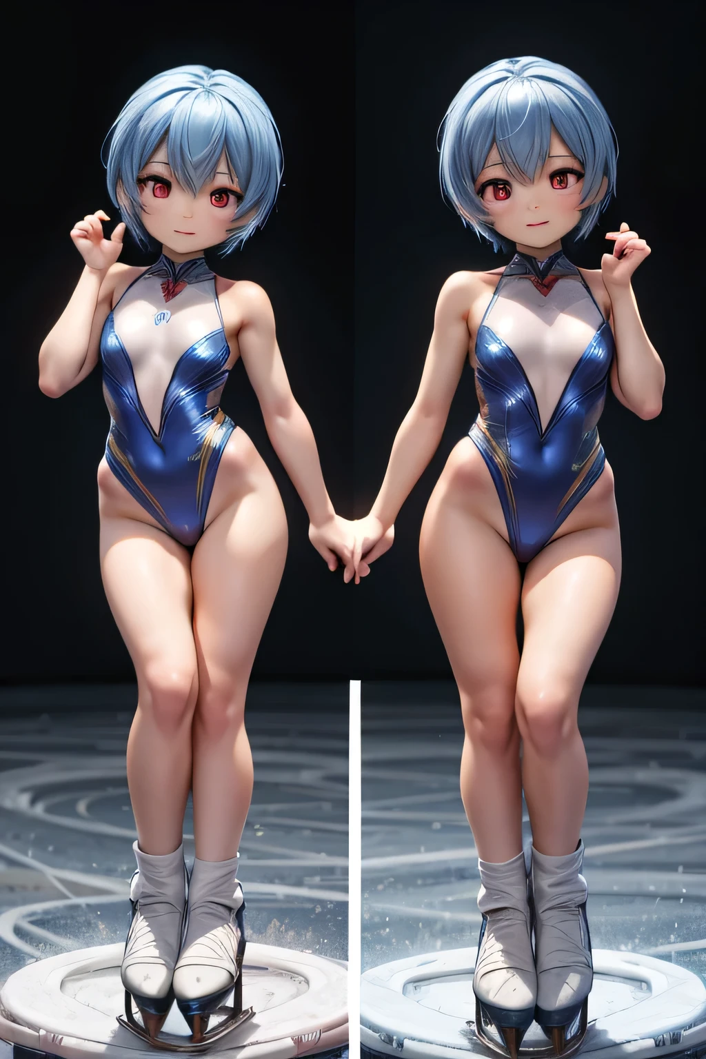 multiple views figure skater