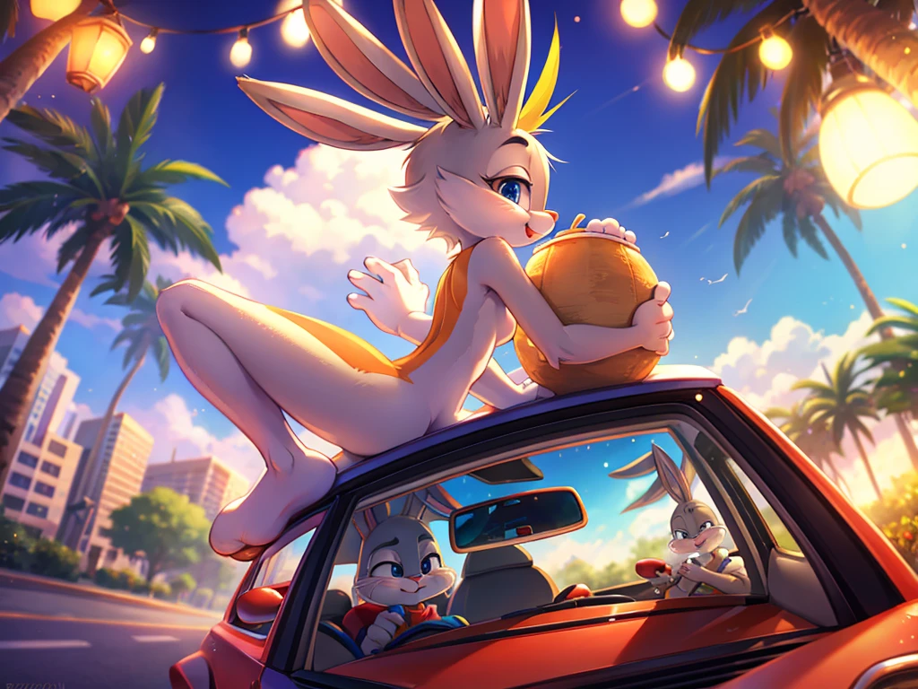 Hallucination, daydream , bokeh , Bugs Bunny , Roadrunner