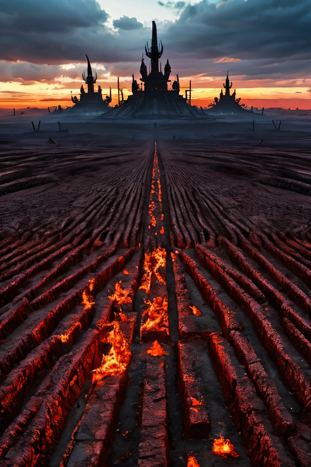 Realistic image of hellscape