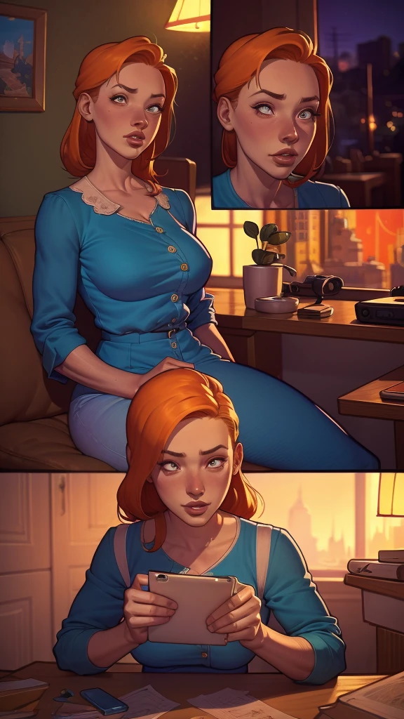 uma imagem de desenho animado de uma mulher com um grande peito em um vestido branco, alena aenami and digite germe, digite germe and atey ghailan, linda arte digital, DeviantArt Artstation CGScosiety, Arte digital detalhada em 4k, even model | digite germe, Alena Aenami e Android Jones, extremely detailed digite germe