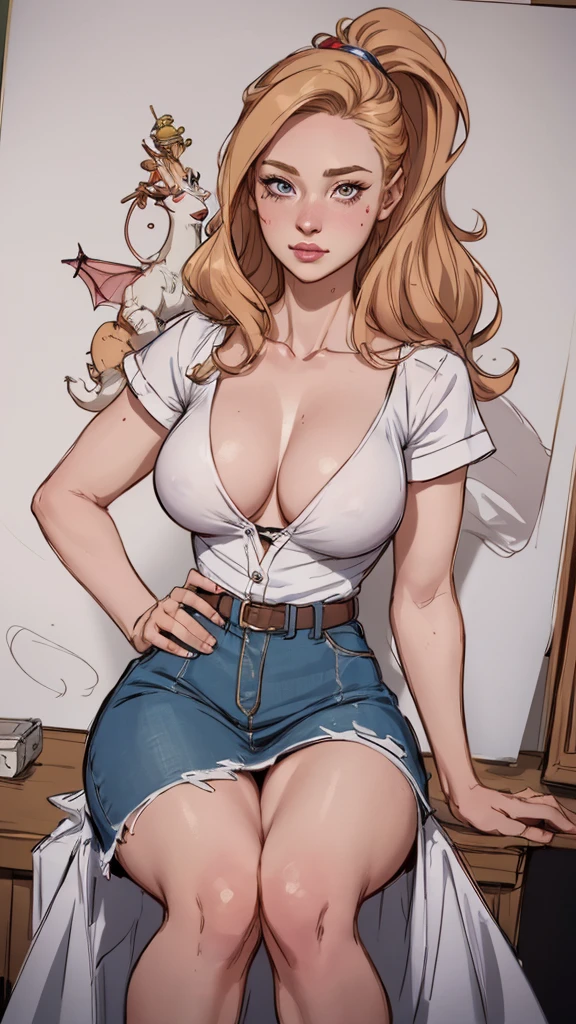 Female style Deborah Ann Woll beautiful breasts symmetrical medium breasts Fiona with war marks Cartoon image of a woman .Ilustra??o estilo desenho animado, estilo de arte dos desenhos animados, estilo de arte dos desenhos animados, digital illustration style, estilo atompunk design de personagens altamente detalhado, arte digital detalhada coragem, Forest Fan Art, Design de personagens de retrato, beautiful digital illustration, retrato de alta qualidade, Arte em quadrinhos, mulher jovem cabelo com transas lindas . Eyelined eyes Medium large bust and wonderful sexy clothes. image expression of sexual desire from waist to head illustration Queen Anne of Arendelle atompunk style Fallout 4 style pose playboy magazine a close-up of a woman sitting with a dragon cartoon of a woman .illustrationDeborah Ann Wolltwo women in black and white clothes standing next to each other, coxas grandes, grosso, pernas grossas, huge legs towering over you, hyperestudante realista, inspirado em Wang Duo, coxas grossas, (SFW) seguro para o trabalho, estudante realista, vestes colantes pretas e brancas!, trends on cgstation, um hiperrealista , Oppai proportions