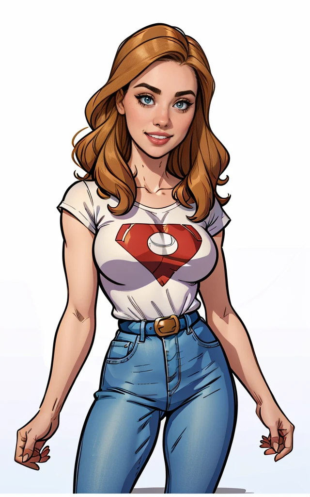  junto com o Procreate Girls Head base stamps personagem das HQs da Marvel  de 35 anos, Jennifer Connelly very long to the waist and half curly with bangs, seios pequenos, olhos grandes com um brilho apaixonado, olhos verdes mel, Um lindo sorriso, vestindo uma camiseta preta longa com um terno feminino verde e jeans, in a serious and sweet comic-style pose, alta qualidade Jennifer Connelly (estilo de desenho animado:1.2),  [(lindas mulheres de meia idade]) desenho de vestindo um moletom folgado e oversized, grande sorriso, olhos perfeitos, rosto detalhado, fundo de festa, pose divertida, olhar sedutor, confete, simple white background along with Marvel comic character Daredevil Procreate Girls Head base stampsstyle Cartoon style digital illustration GTA stylePortrait of a young girl, 8K realista, luz natural suave, 85mm, luz do sol em seu rosto, cinematic lighting, Lumen reflections, fotografia, ambiente de boate, Hiperrealismo,