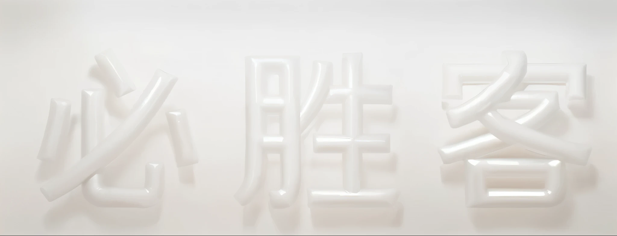  White inflatable balloon words，Inflatable texture，Balloon texture，Solid color background，masterpiece